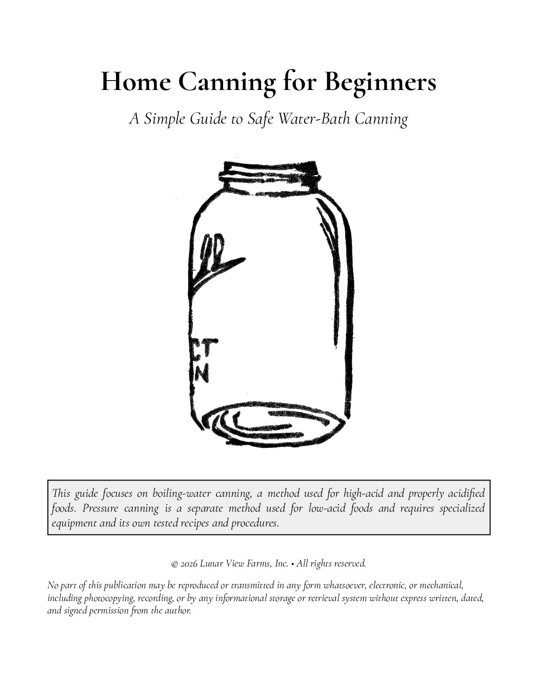 Home Canning for Beginners: A Simple Guide to Safe Water-Bath Canning